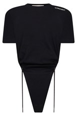 Y/Project RUCHED BODY T-SHIRT | BLACK